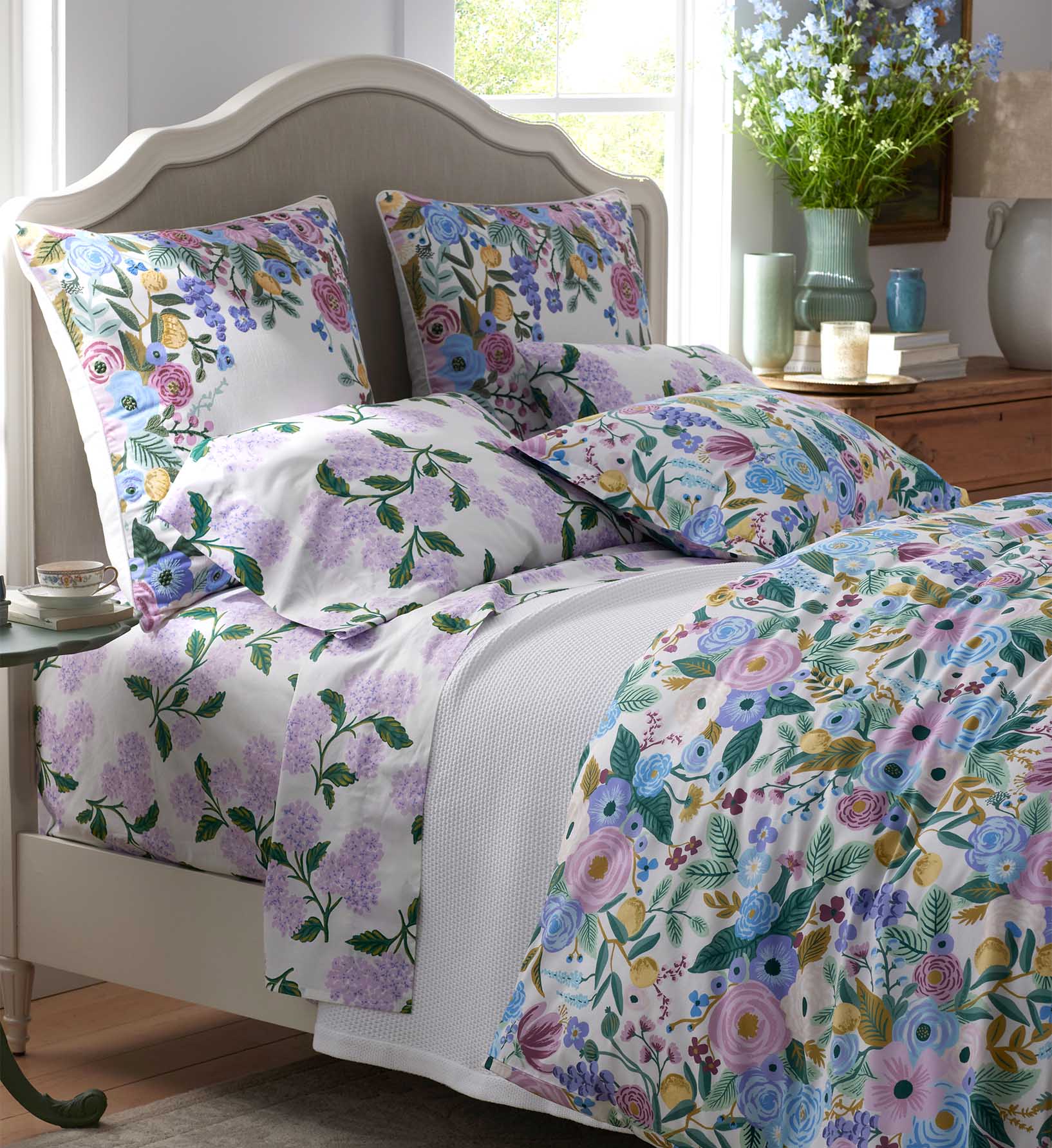 Percale Pillowcases - Hyderangea Lilac