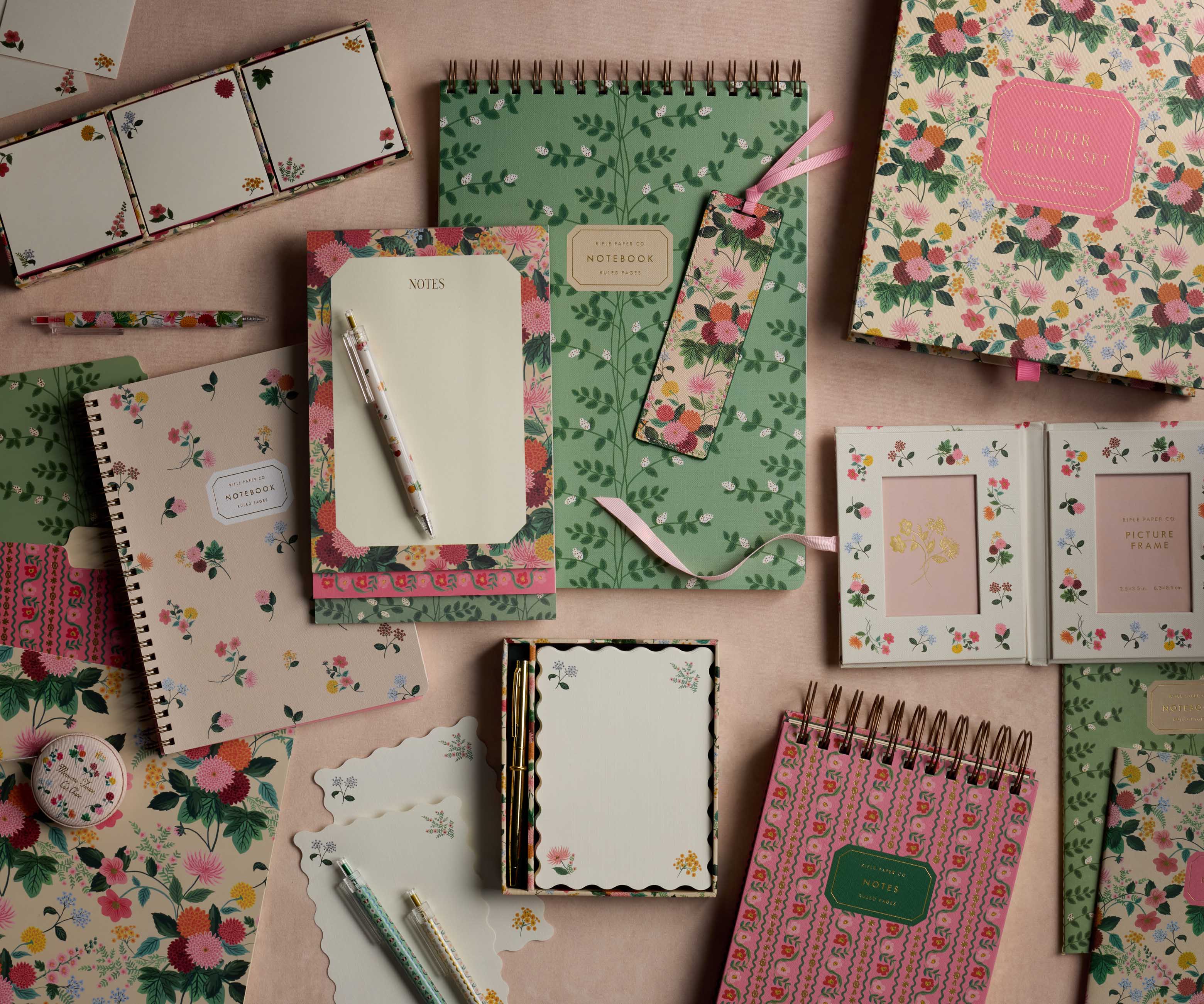 Large Top Spiral Notebook - Climbing Vines