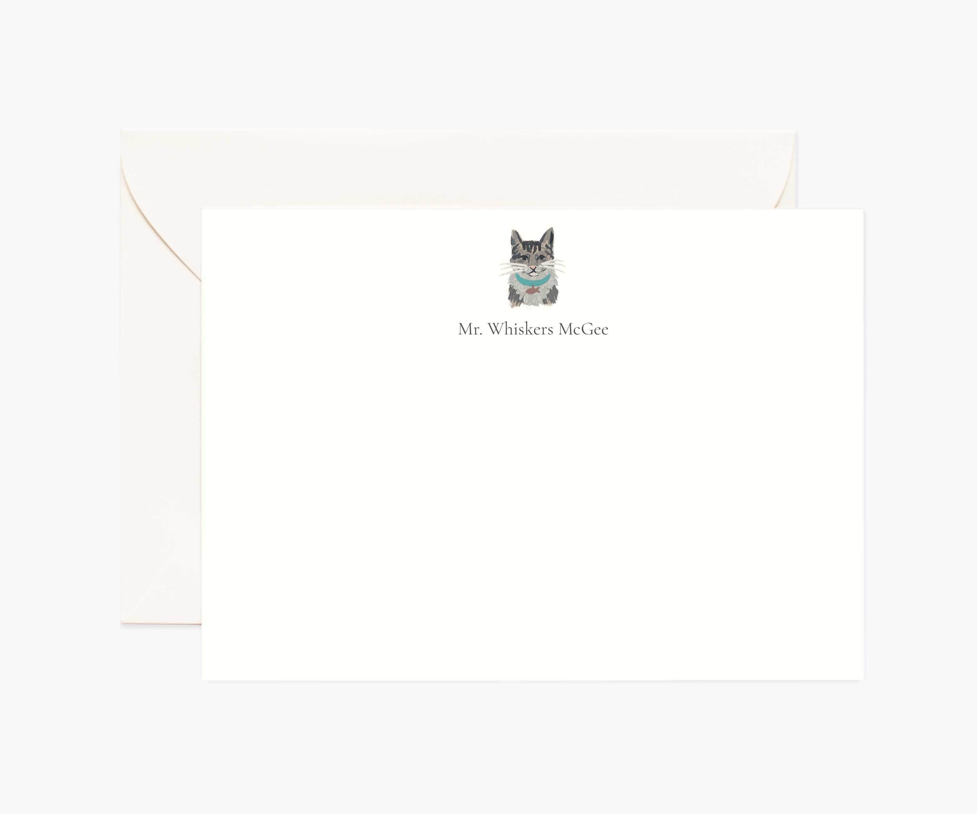 Pets Personalized Stationery - Cat 4