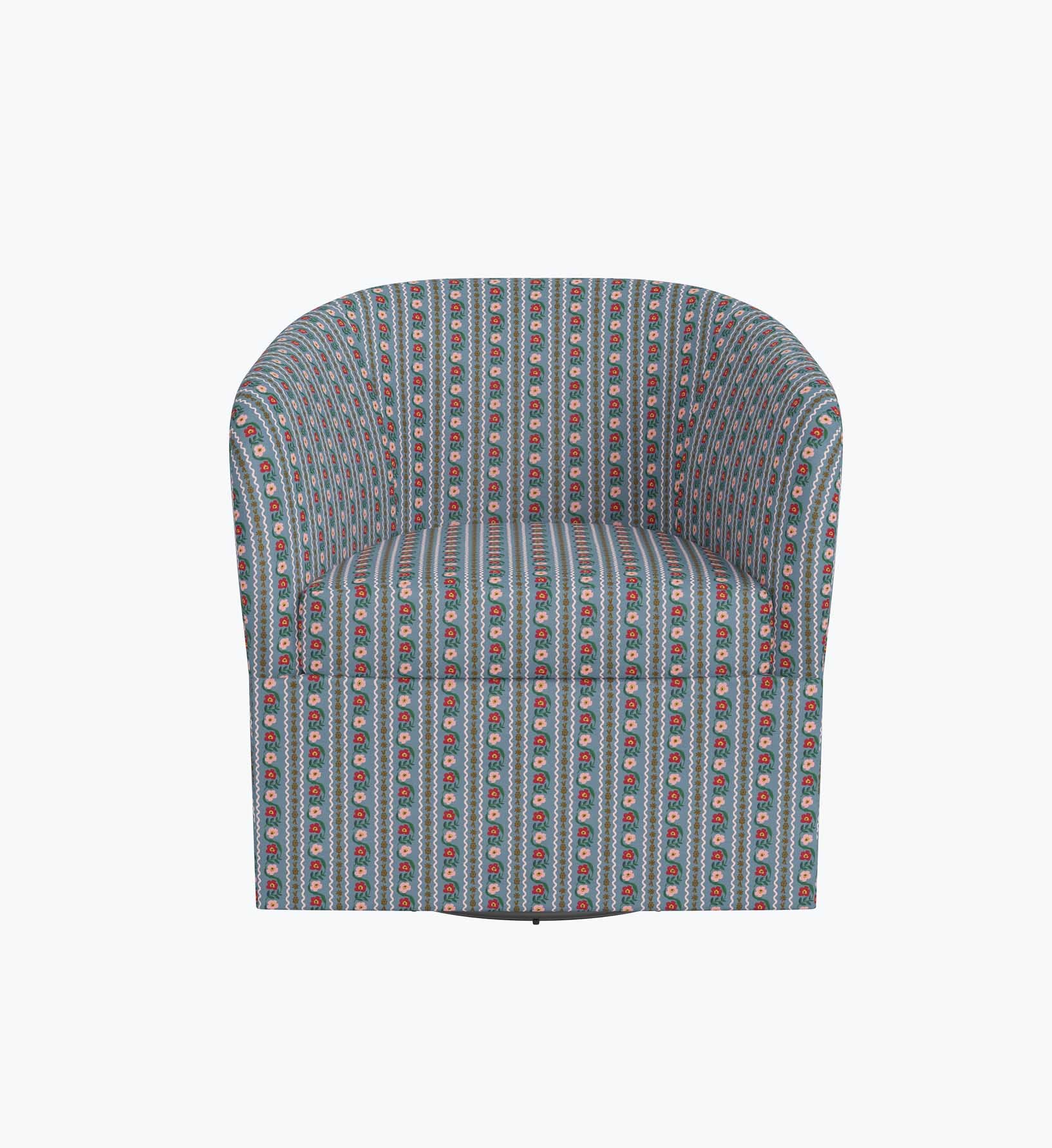 Pembroke Swivel Chair - Delphine