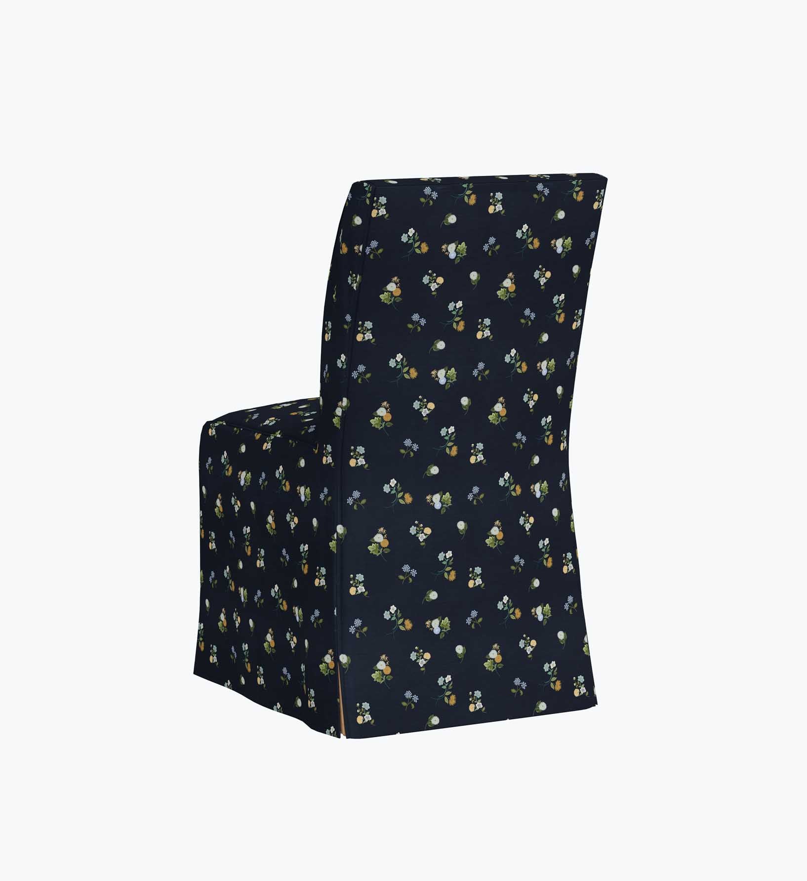 Frances Slipcover - Ditsy Dahlia Navy