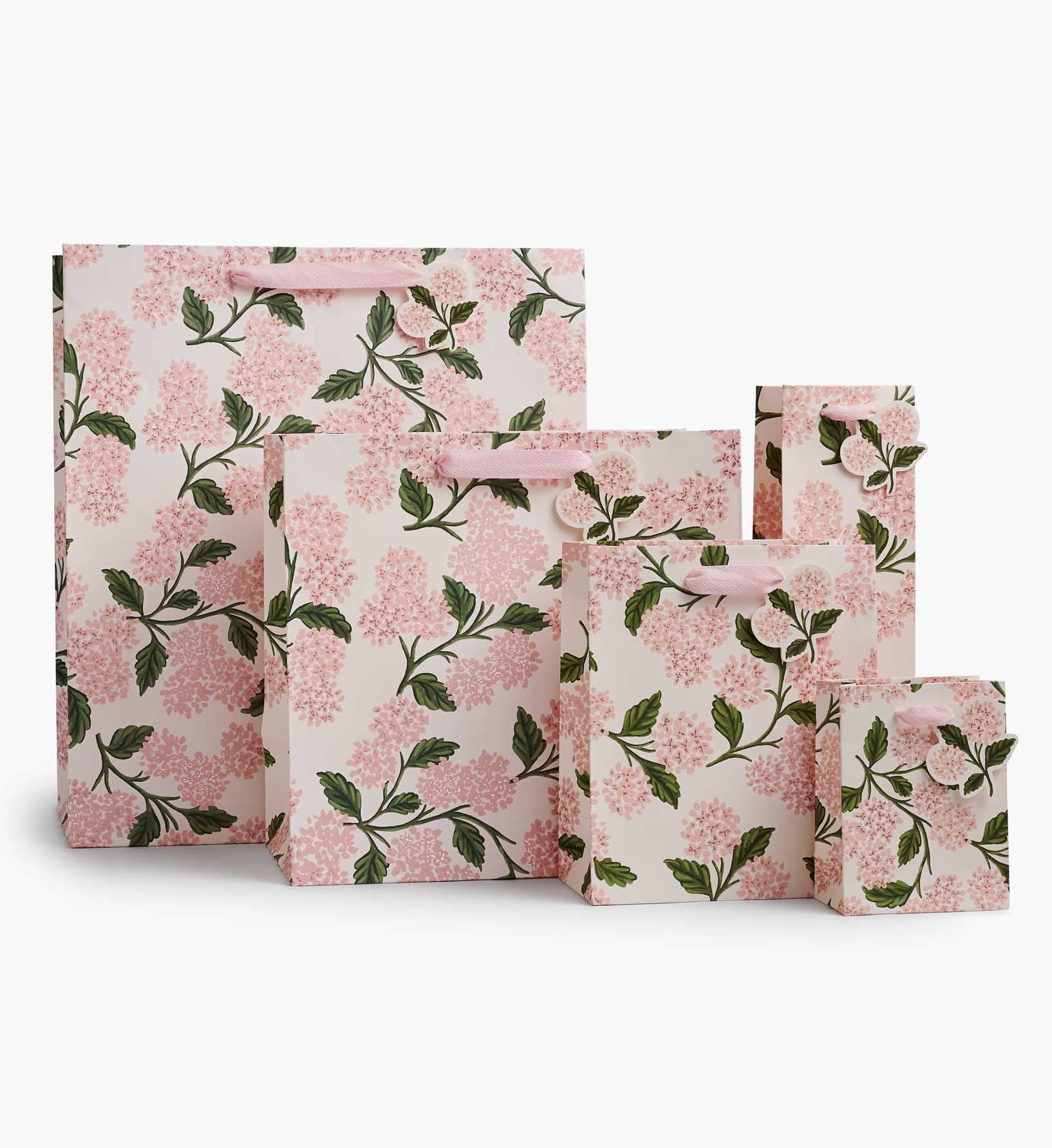 Pink Hydrangea Extra Large Gift Bag