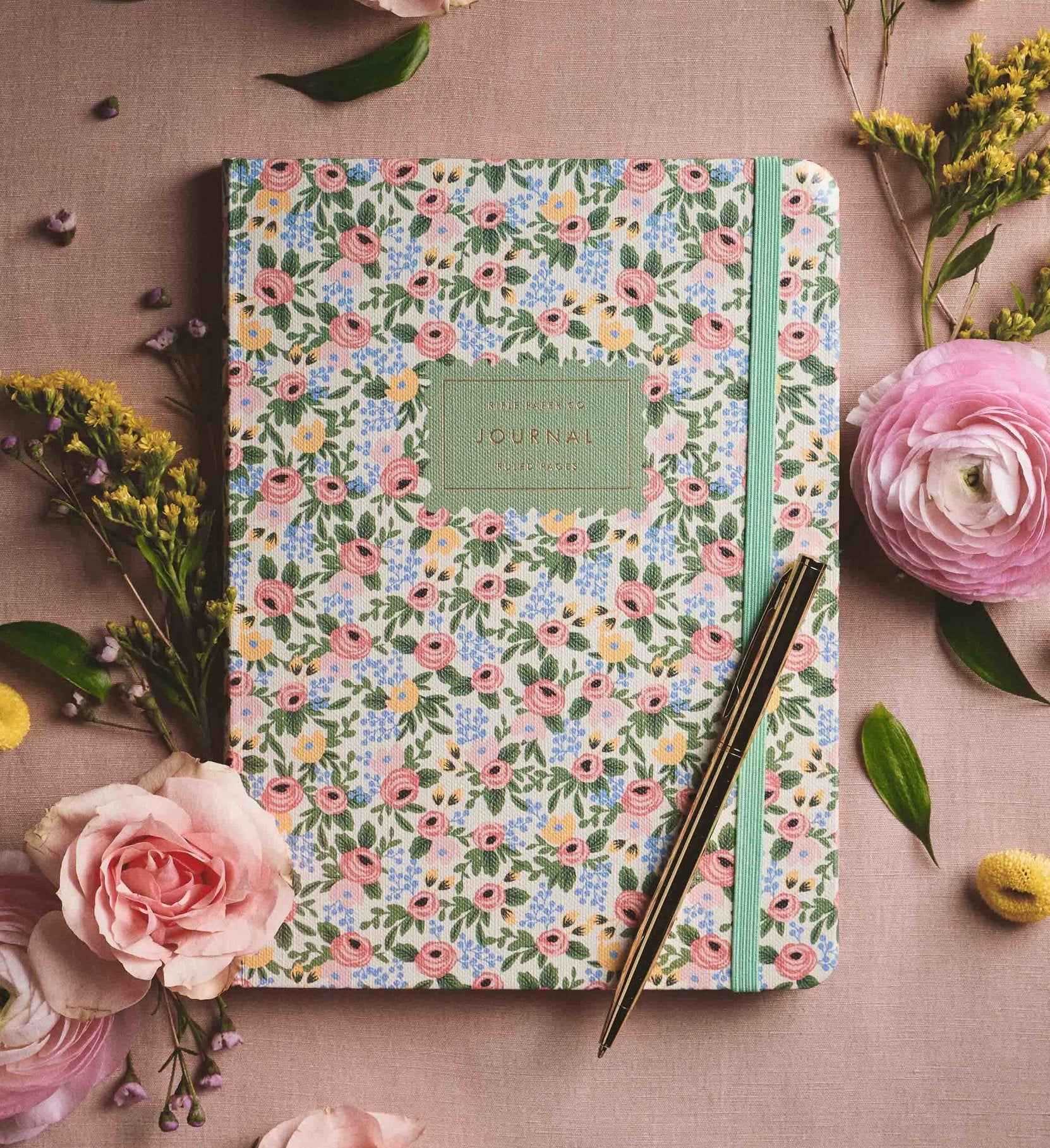 Journal with Pen - Rosa