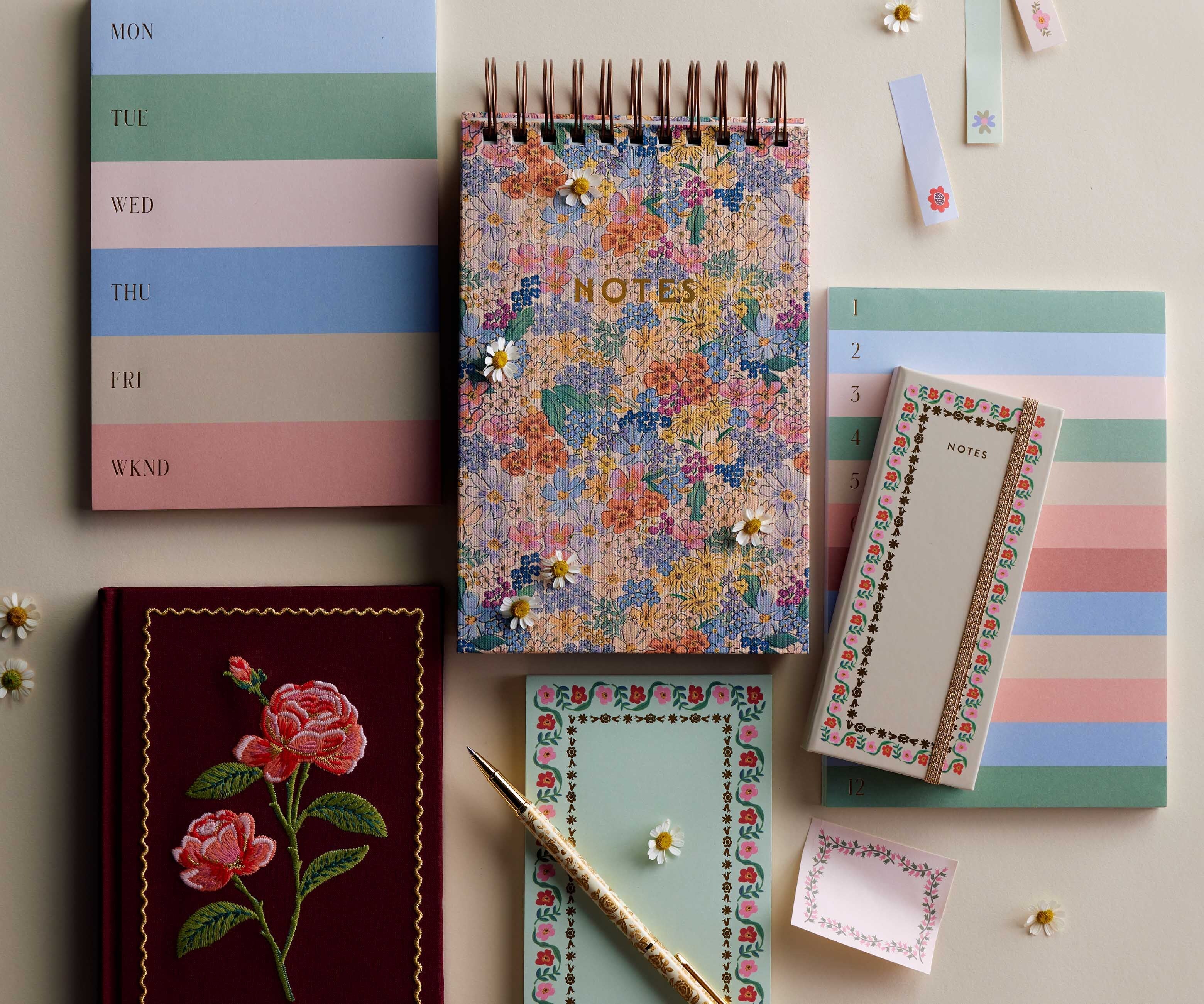 Large Memo Notepad - Muted Numbered Colorblock