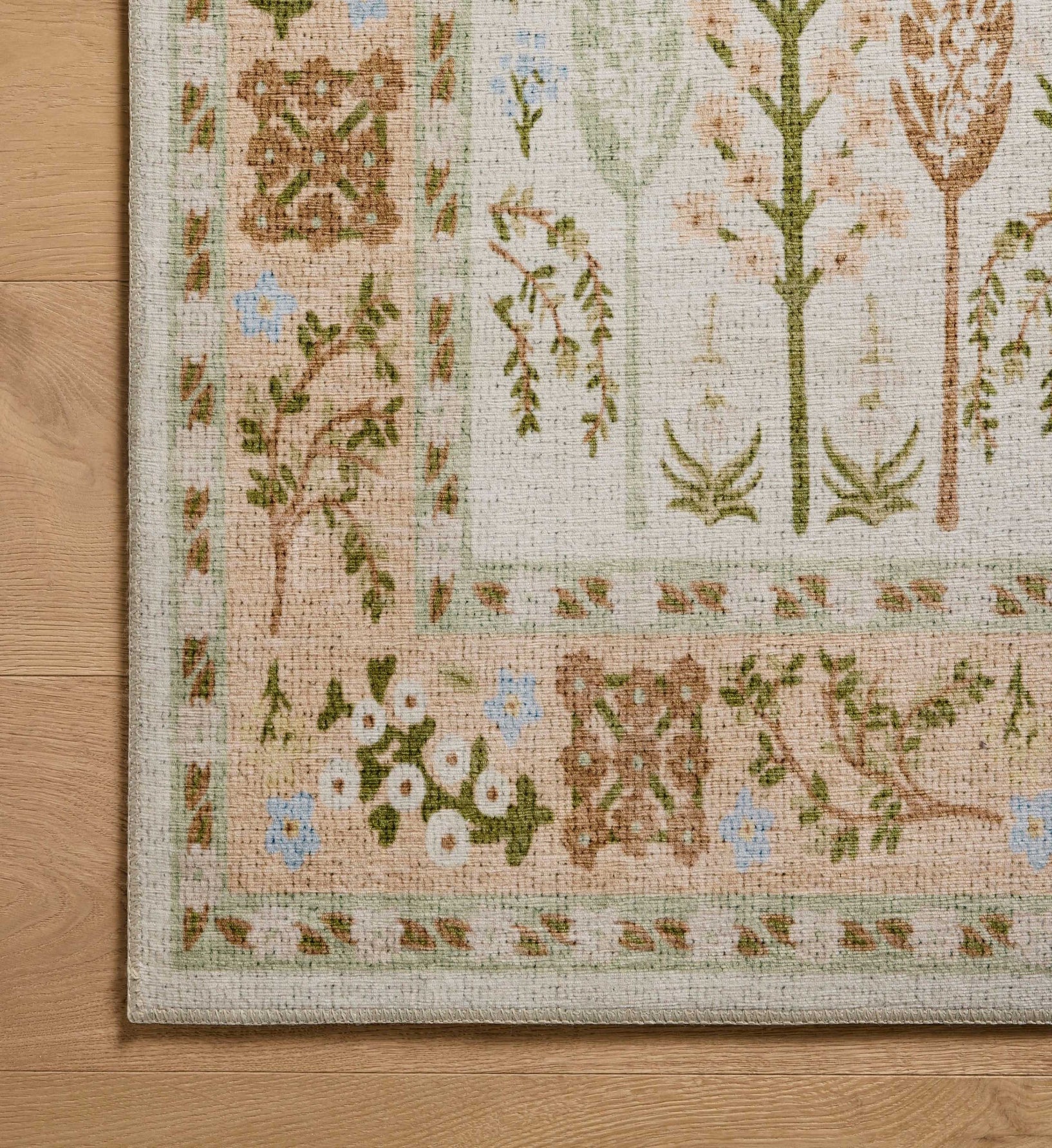 Canopy Bough Printed Rug - Cream