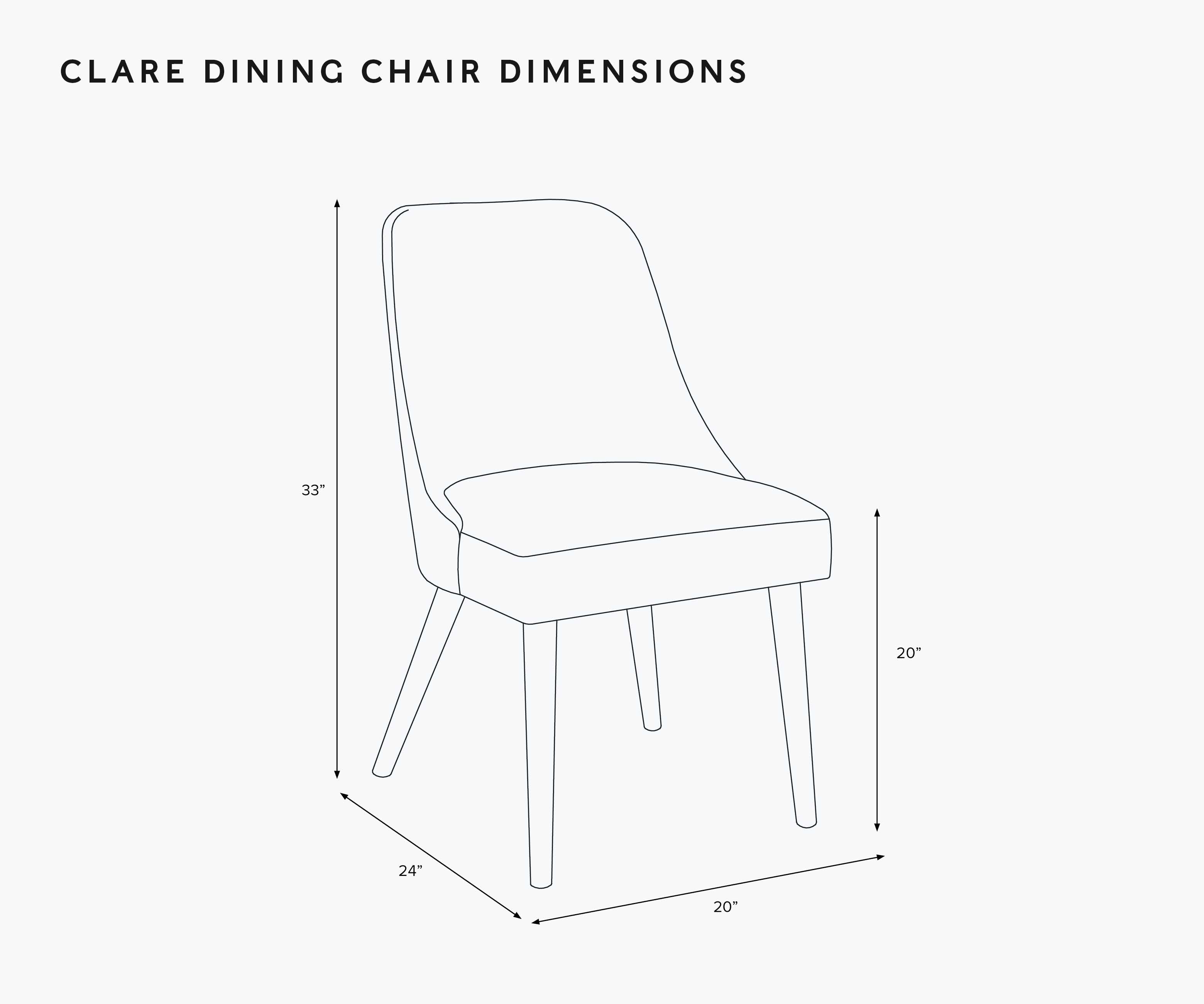 Clare Dining Chair - Ditsy Dahlia Burgundy